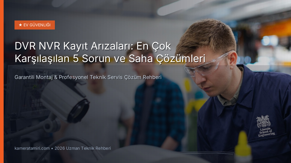 DVR NVR Kayıt Arızaları: En Çok Karşılaşılan 5 Sorun ve Saha Çözümleri