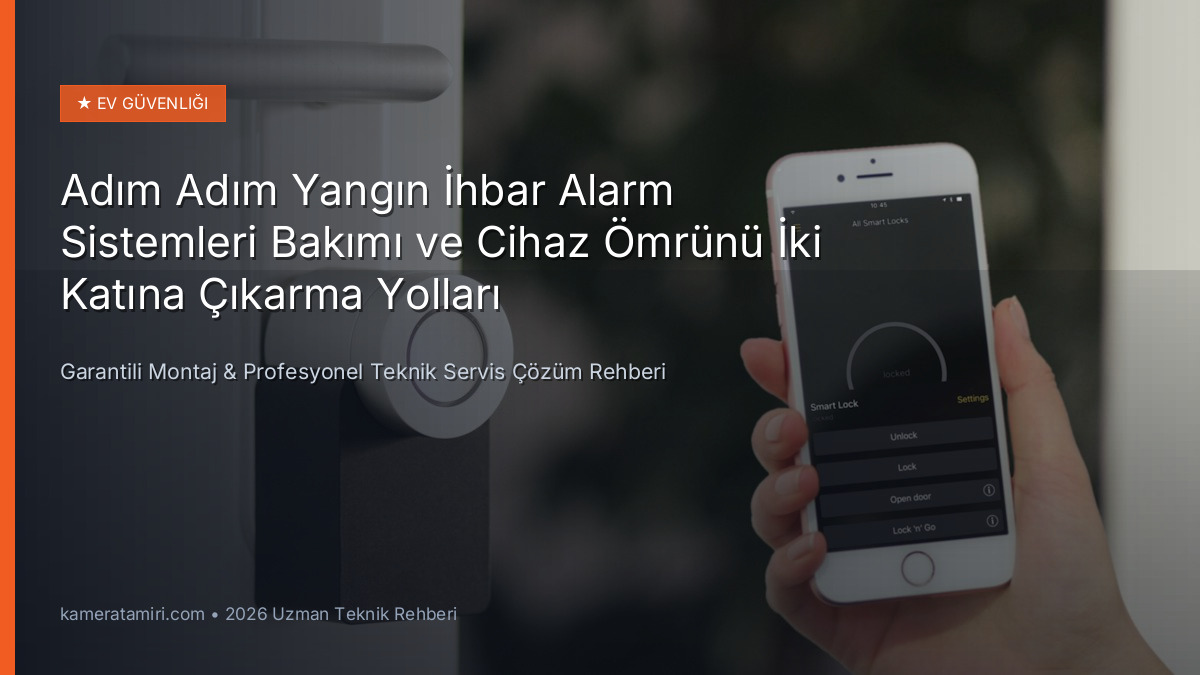 Adım Adım Yangın İhbar Alarm Sistemleri Bakımı ve Cihaz Ömrünü İki Katına Çıkarma Yolları - Teknik Servis Rehberi