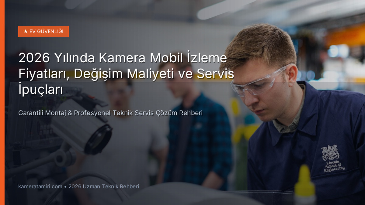 2026 Yılında Kamera Mobil İzleme Fiyatları, Değişim Maliyeti ve Servis İpuçları - Teknik Servis Rehberi