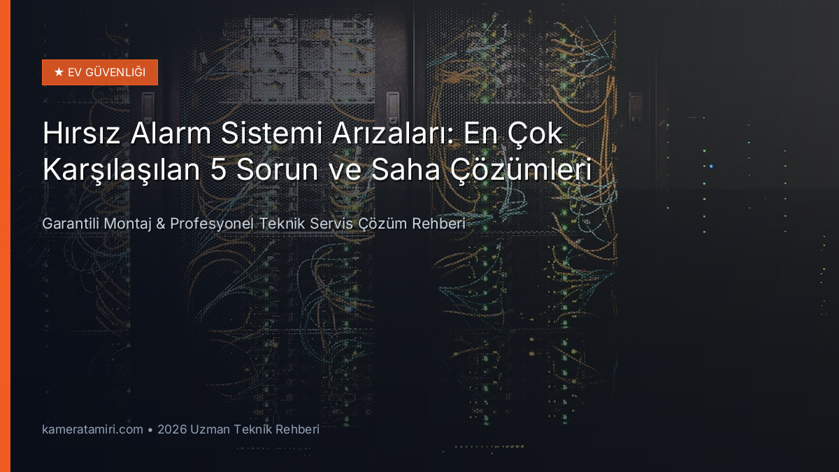 Hırsız Alarm Sistemi Arızaları: En Çok Karşılaşılan 5 Sorun ve Saha Çözümleri