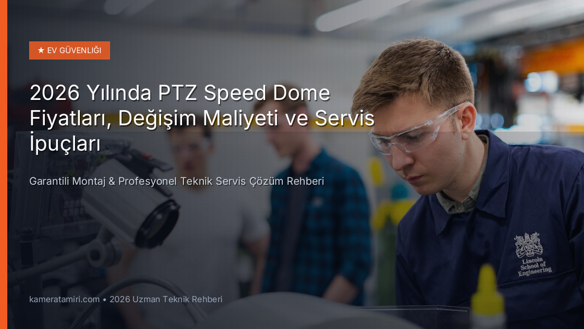 2026 Yılında PTZ Speed Dome Fiyatları, Değişim Maliyeti ve Servis İpuçları - Teknik Servis Rehberi