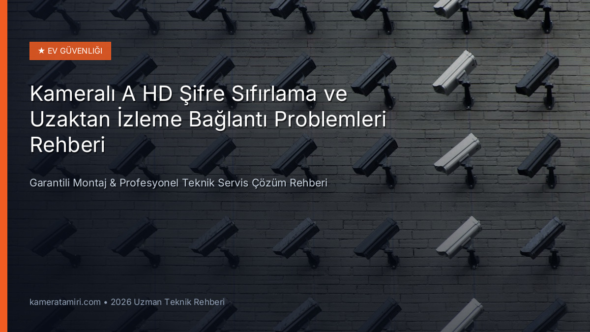 Kameralı A HD Şifre Sıfırlama ve Uzaktan İzleme Bağlantı Problemleri Rehberi
