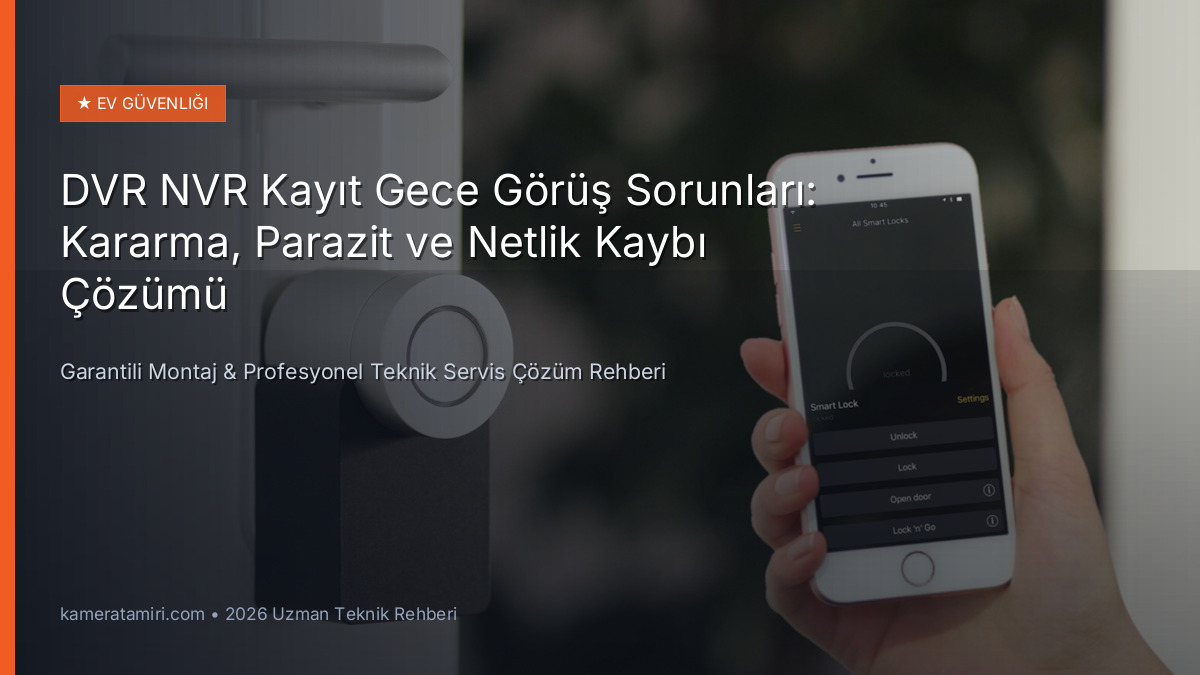 DVR NVR Kayıt Gece Görüş Sorunları: Kararma, Parazit ve Netlik Kaybı Çözümü