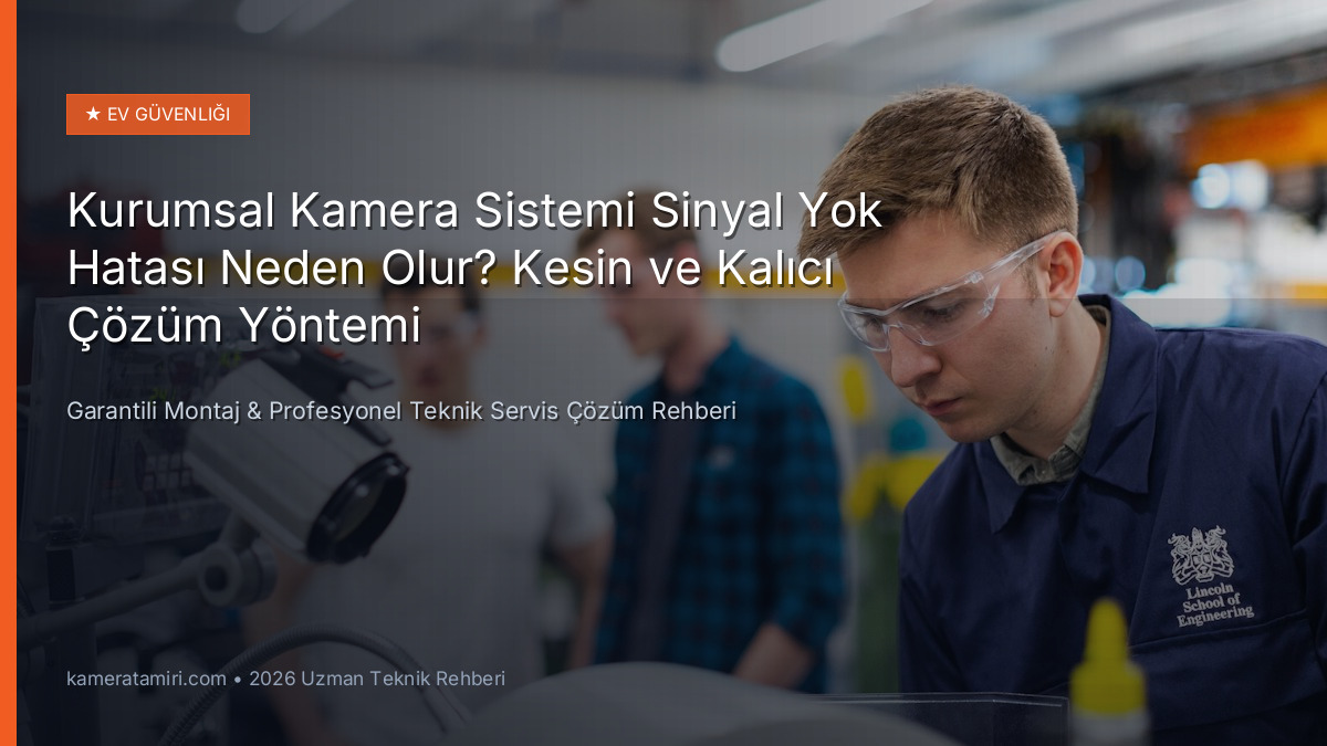 Kurumsal Kamera Sistemi Sinyal Yok Hatası Neden Olur? Kesin ve Kalıcı Çözüm Yöntemi - Teknik Servis Rehberi