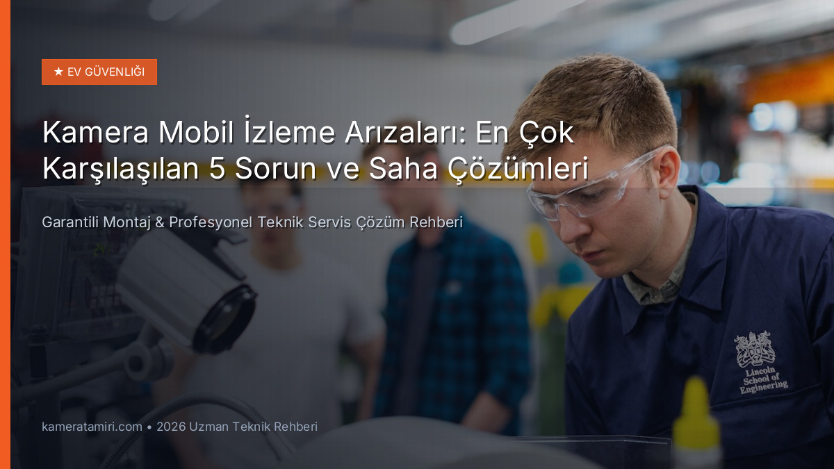 Kamera Mobil İzleme Arızaları: En Çok Karşılaşılan 5 Sorun ve Saha Çözümleri