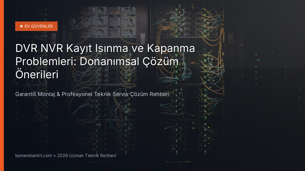 DVR NVR Kayıt Isınma ve Kapanma Problemleri: Donanımsal Çözüm Önerileri