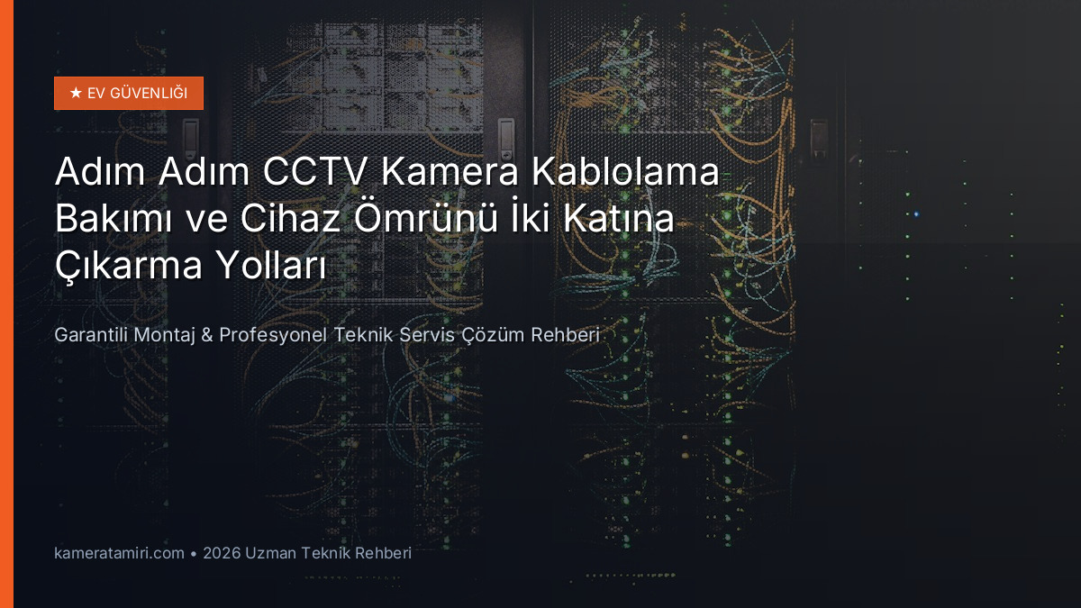 Adım Adım CCTV Kamera Kablolama Bakımı ve Cihaz Ömrünü İki Katına Çıkarma Yolları - Teknik Servis Rehberi