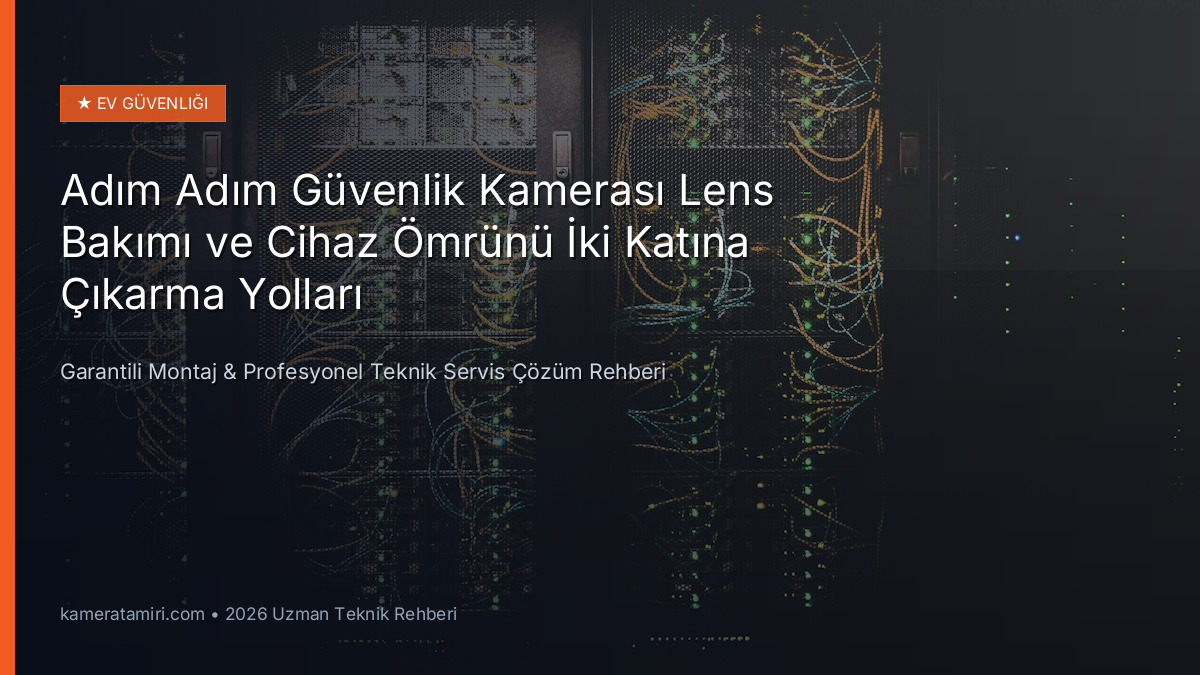 Adım Adım Güvenlik Kamerası Lens Bakımı ve Cihaz Ömrünü İki Katına Çıkarma Yolları