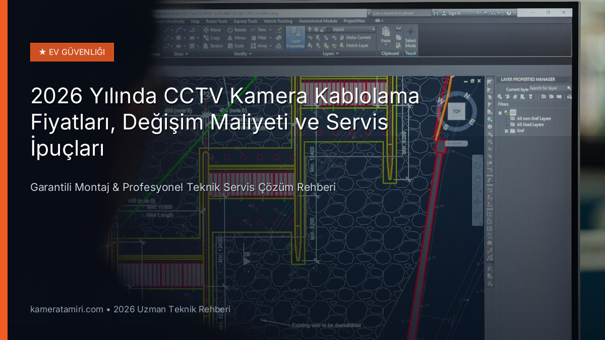 2026 Yılında CCTV Kamera Kablolama Fiyatları, Değişim Maliyeti ve Servis İpuçları